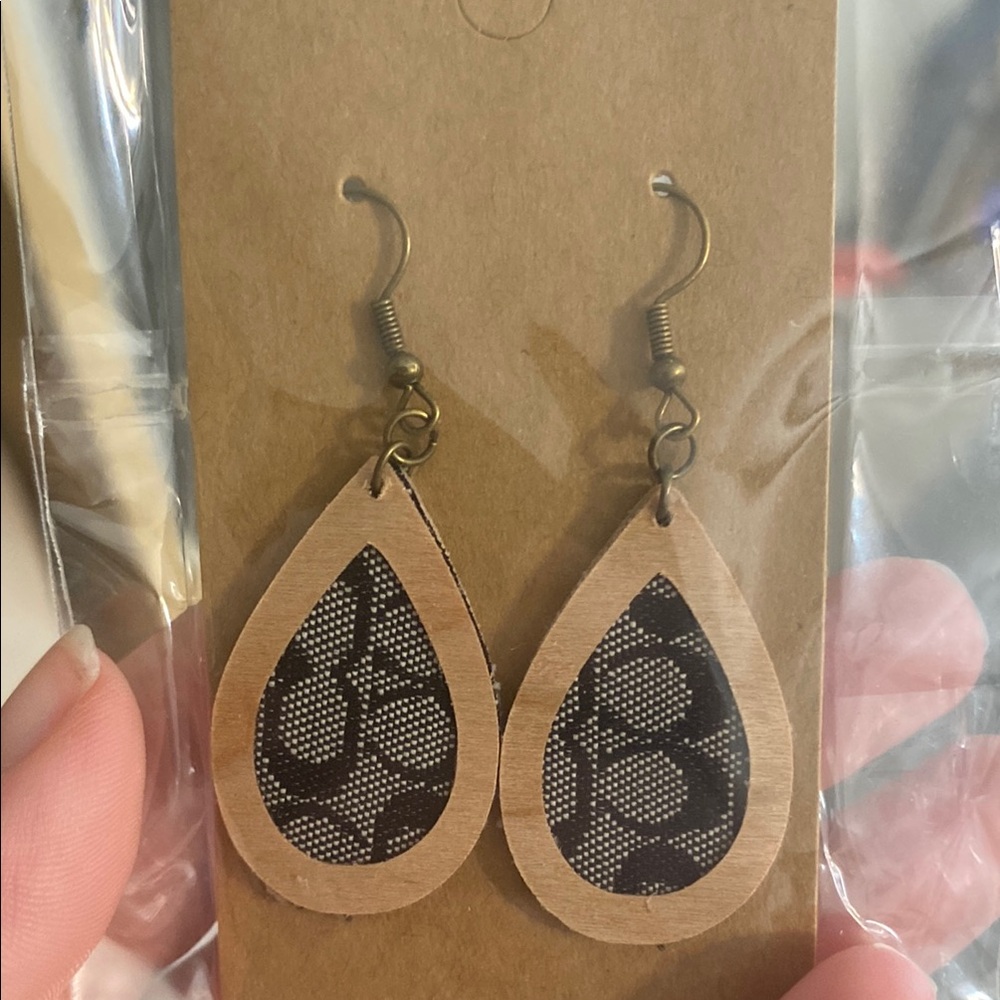 Handmade c design earrings.